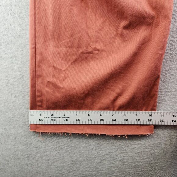 BDG Urban Outfitters Pants Womens 4 Brown Wide Leg Cropped High Rise Raw Hem - Picture 13 of 16